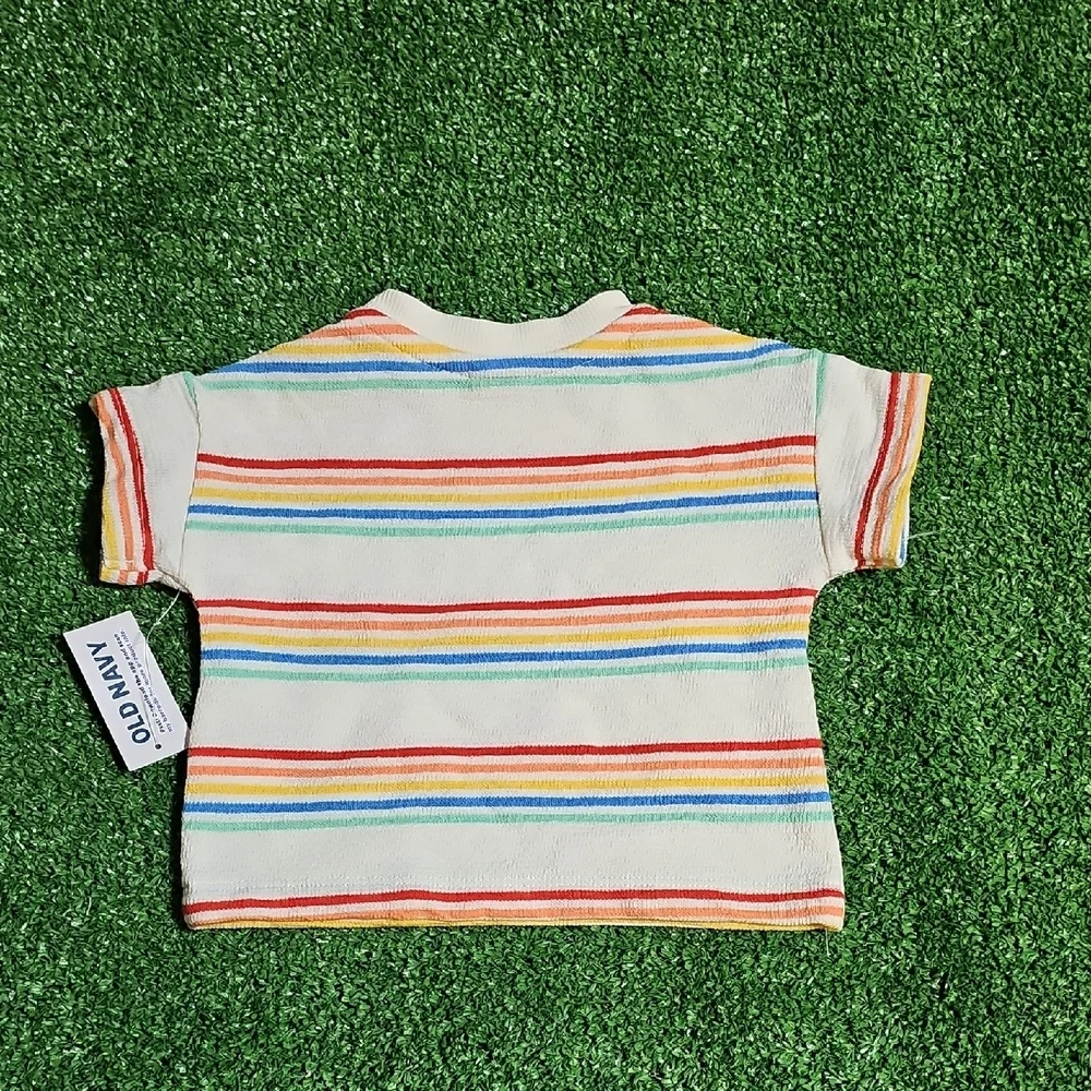 Old Navy Multicolor Striped Kids Tee
